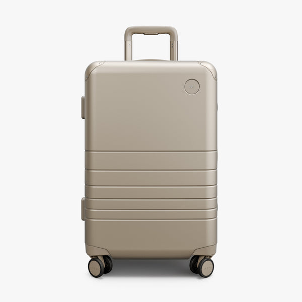 Champagne | Front view of Hybrid Carry-On Plus in Champagne