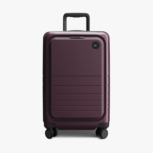 Mulberry (Glossy) | Front view of Carry-On Pro Plus in Mulberry (Glossy)